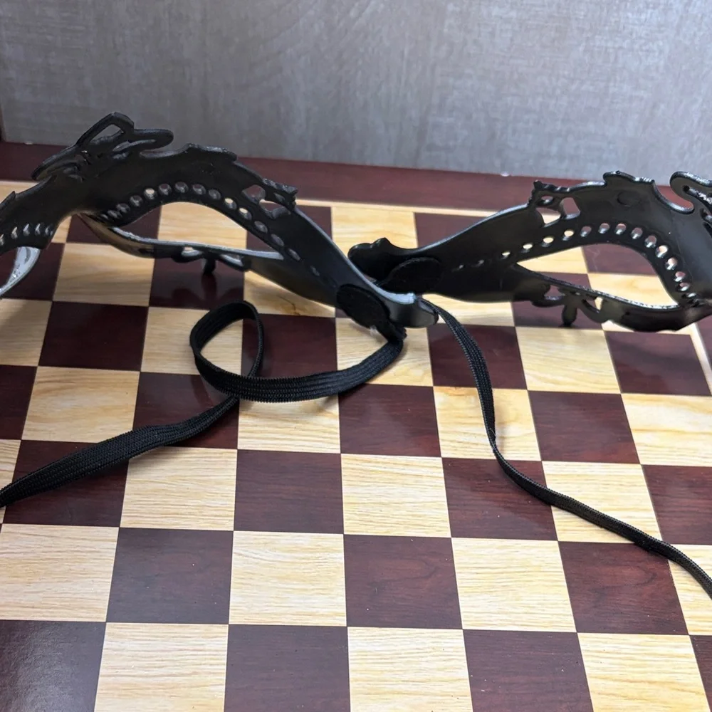 Elegant Silver and Black Masquerade Masks